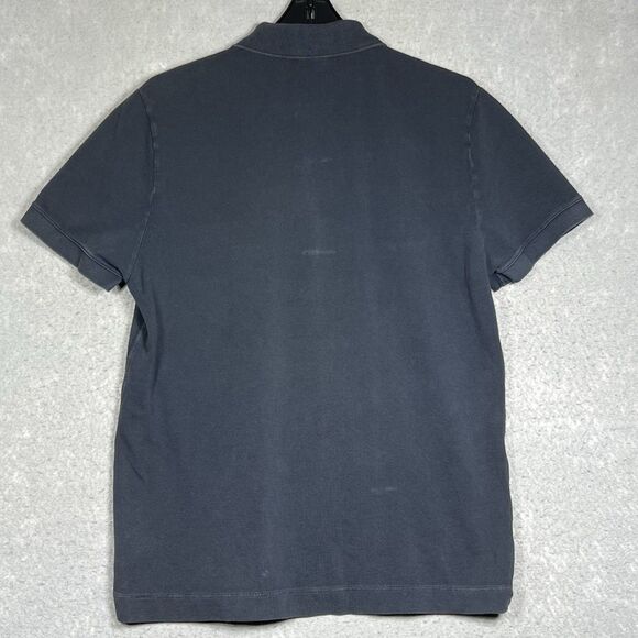 Lacoste Vintage Washed Pique Polo Shirt Men’s Size 5 Gray Short Sleeve Slim Fit - Picture 7 of 11